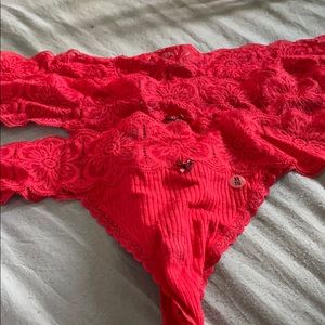 3. Pairs. Arie  new red lace thong